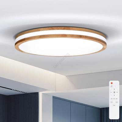 Brilagi Brilagi-LED Димируемо осветително тяло MOLINA LED/72W/230V 3000-6500K дъб Ø 78 см + дистанционно управление (BG3184)