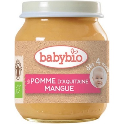 Babybio плодово пюре ябълка и манго 130г