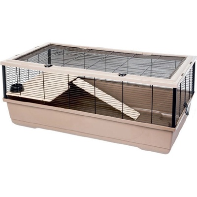 INTER-ZOO Pet Products Клетка за гризачи Bernie + wood 100 x 54 x 39 cm БЕЖОВА