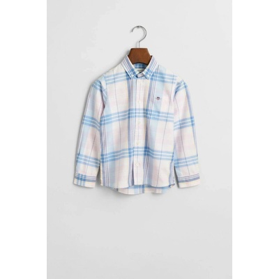 Gant Checked Oxford Bd Ls Shirt Light Pink