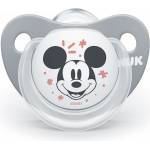 Nuk Силиконова залъгалка NUK - Mickey, 0-6 месeца, Сива (10730276-Сив)