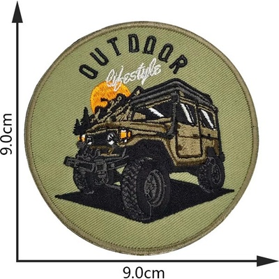 WARAGOD Vyšívaná nášivka Outdoor Lifestyle