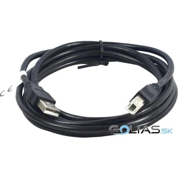 Vakoss TC-U1284K USB 2.0 A-B M/M, 2m, černý