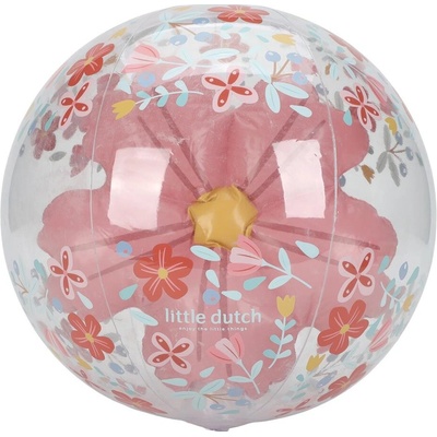 Little Dutch Nafukovacia lopta 3D Pink Flowers