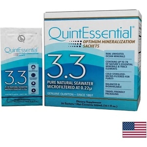 Quicksilver Хипертоничен разтвор за електролитен баланс и енергия - QuintEssential 3.3 Optimum Mineralization, 30 сашета х 10 ml (04600 (50012) QS)