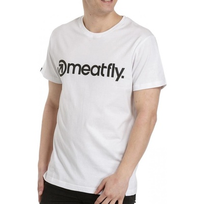 Meatfly pánské tričko MF Logo White