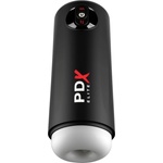 PDX Elite Moto Milker - мъжки мастурбатор с тласкаща и вибрираща функция - черен