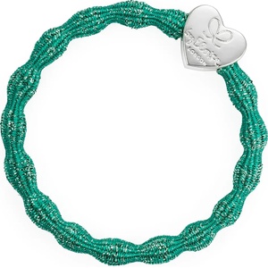 By Eloise London Metallic Silver Heart цвят Biscay Green