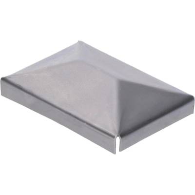 Ocelová obdelníková krytka na sloupek 20 x 40 mm