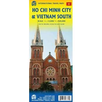 ITMB Publishing mapa Ho Chi Minh (Saigon) 1:13 t., Vietnam South 1:920 t