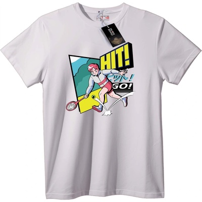 NOONEBRAND Тениска Тенис Удар! Аниме Спорт - 2XL, White