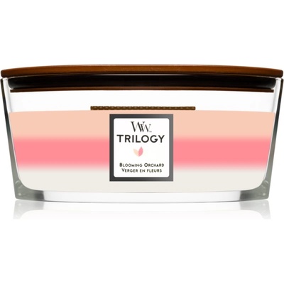 WoodWick Trilogy Blooming Orchard ароматна свещ 453.6 гр