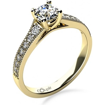Couple zásnubní prsten Esme žluté zlato a zirkony 5210046 0 1