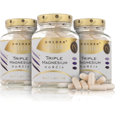 Golden Nature 2+1 Exclusive Triple Magnesium 300 kapslí