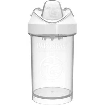 Twistshake Бебешка чаша с преходен накрайник Twistshake Crawler Cup - Бяла, 300 ml (78063)