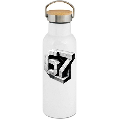 123TRIKO termoska Six Seven, Concrete 500 ml vtipné