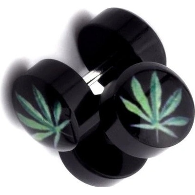 Blingstar A942 WEED Leaf Round