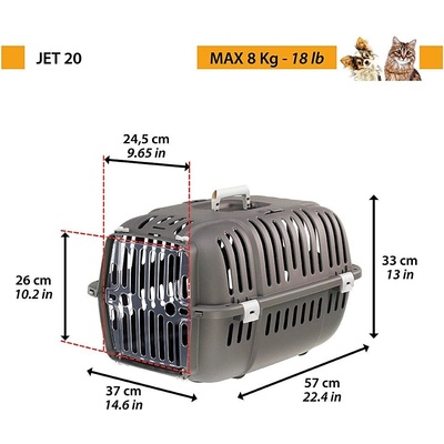 Ferplast Jet 20 Prepravka 57 x 36 x 33 cm