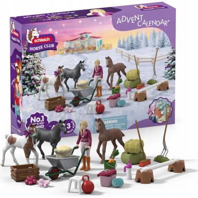 SCHLEICH Adventný kalendár 2025: Starostlivosť o žriebätá na Vianoce 99178