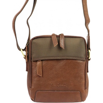 Pierre Cardin pánská kožená Crossbody taška Farenn koňak