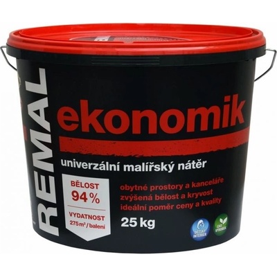 Remal Ekonomik Tónovateľná maliarska farba, biela matná, belosť 94%, 25kg