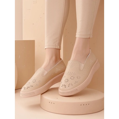 Resti Women's Sporty Moccasins Olleffi krémová