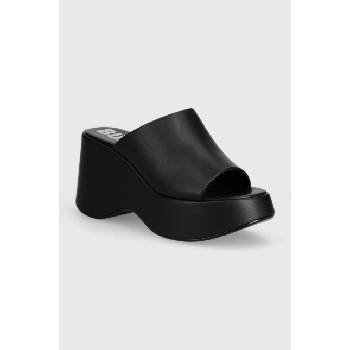 Buffalo Чехли Buffalo Joy Mule в черно със скосена платформа 1602203. BLK (1602203.BLK)