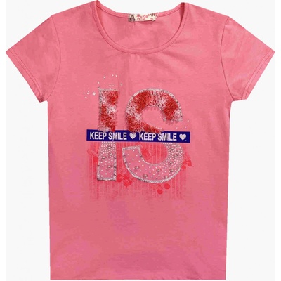 Kugo Kugo dívčí triko K778 růžová