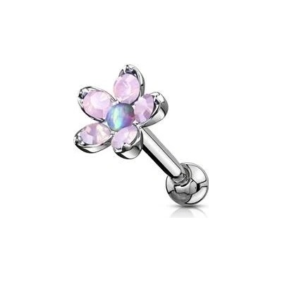 Šperky4U cartilage piercing do ucha kytička CP1040-A