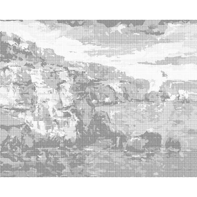ZUTY Bodkovanie - ÚTES V ŠTÝLE IMPRESIONIZMU Rámovanie: vypnuté plátno na rám, Rozmer: 40x50 cm
