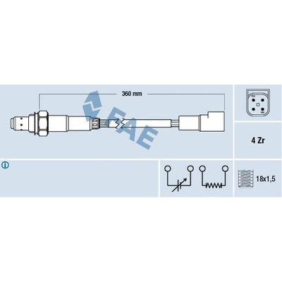 Lambda sonda FAE 77168