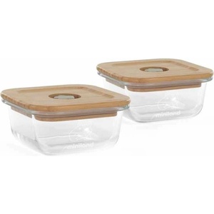 Miniland Eco комплект стъклени контейнери Miniland - Жабка, 2 х 210 ml (89545)