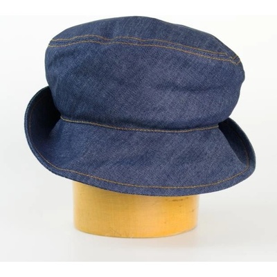 Jeans klobúk s rovnou hlavou tmavo modrá