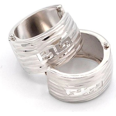 B&B Goldinvestic zlaté kruhy hrubé zdobené N5336-585/1000