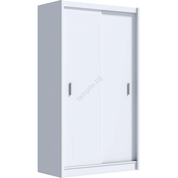 EMS Гардероб SAPHIRA 150x215 см с плъзгащи врати, бял (MT0001)