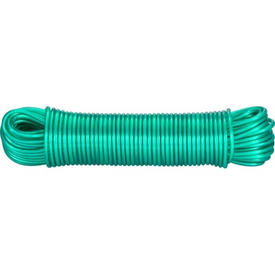 MagicHome Šnúra na prádlo ROPE PVC WiCo, L-30 m/3,0 mm, zelená