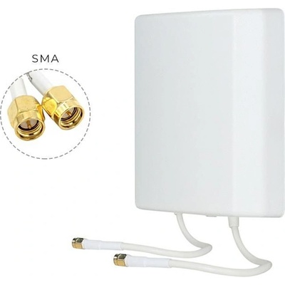 Atrax Zesilovací GSM Anténa 18dBi​ 4G​ 2xSMA​ 30cm​ - panel | Zboží Auto