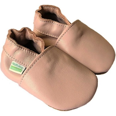 Hopi Hop kožené capáčky Barefoot sv. ružové