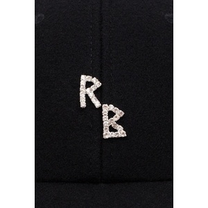 Ruslan baginskiy шапка с козирка дамска от вълна Crystal-embroidered Baseball Cap (BSB033.W.DMD)