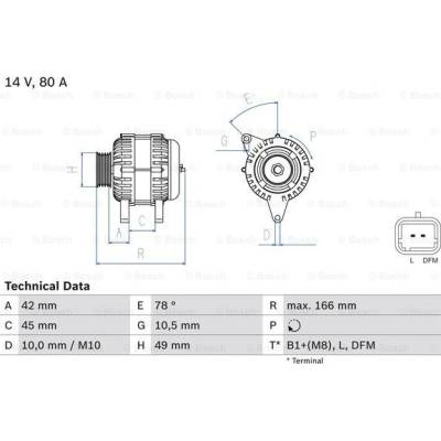 BOSCH Generátor 0986049560