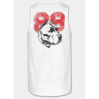 Pitbull West coast Pánské tílko Dog 89 bílé