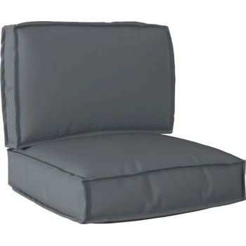 vidaXL Комплект възглавници за палет 2 pcs Антрацит Оксфордска тъкан (3329049)