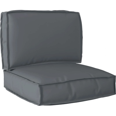 vidaXL Комплект възглавници за палет 2 pcs Антрацит Оксфордска тъкан (3329049)
