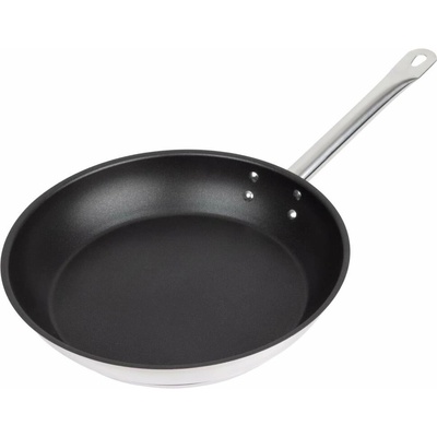 Gastrofans Nerezová pánev Vogue s nepřilnavým povrchem Teflon Platinum Plus - Ø 28 cm