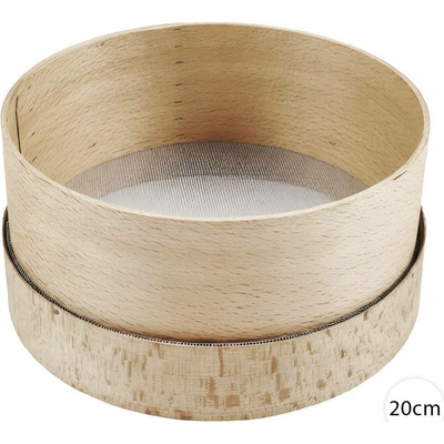 Dřevěné síto na mouku 20 cm – jemné kuchyňské síto Perfect Home K11006