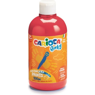 Baby Carioca prstová farba 500 ml červená