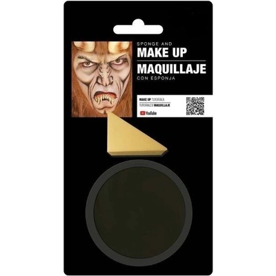Čierny Make-Up s hubkou Halloween 9 g 8434077156285