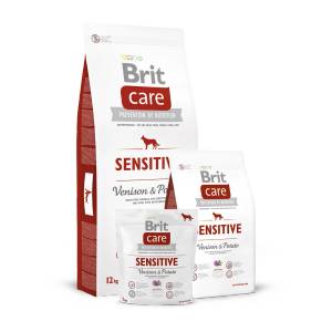 Brit Dog Grain-free Sensitive Venison, Digestion and Skin с прясно еленско месо за капризни кучета от всички породи 1 кг