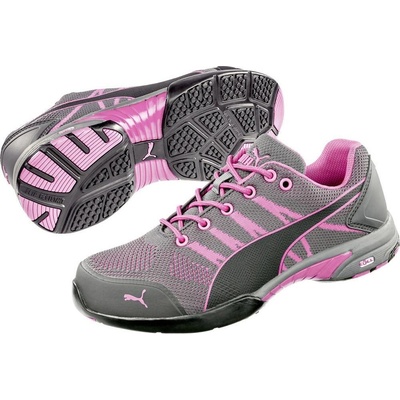 PUMA Celerity Knit Pink S1 bezpečnostná obuv sivá, ružová