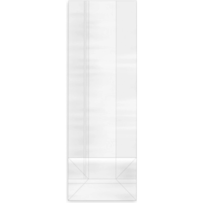 Celofánové sáčky s obdĺžnikovým dnom 8 + 4 × 24 cm 100 ks